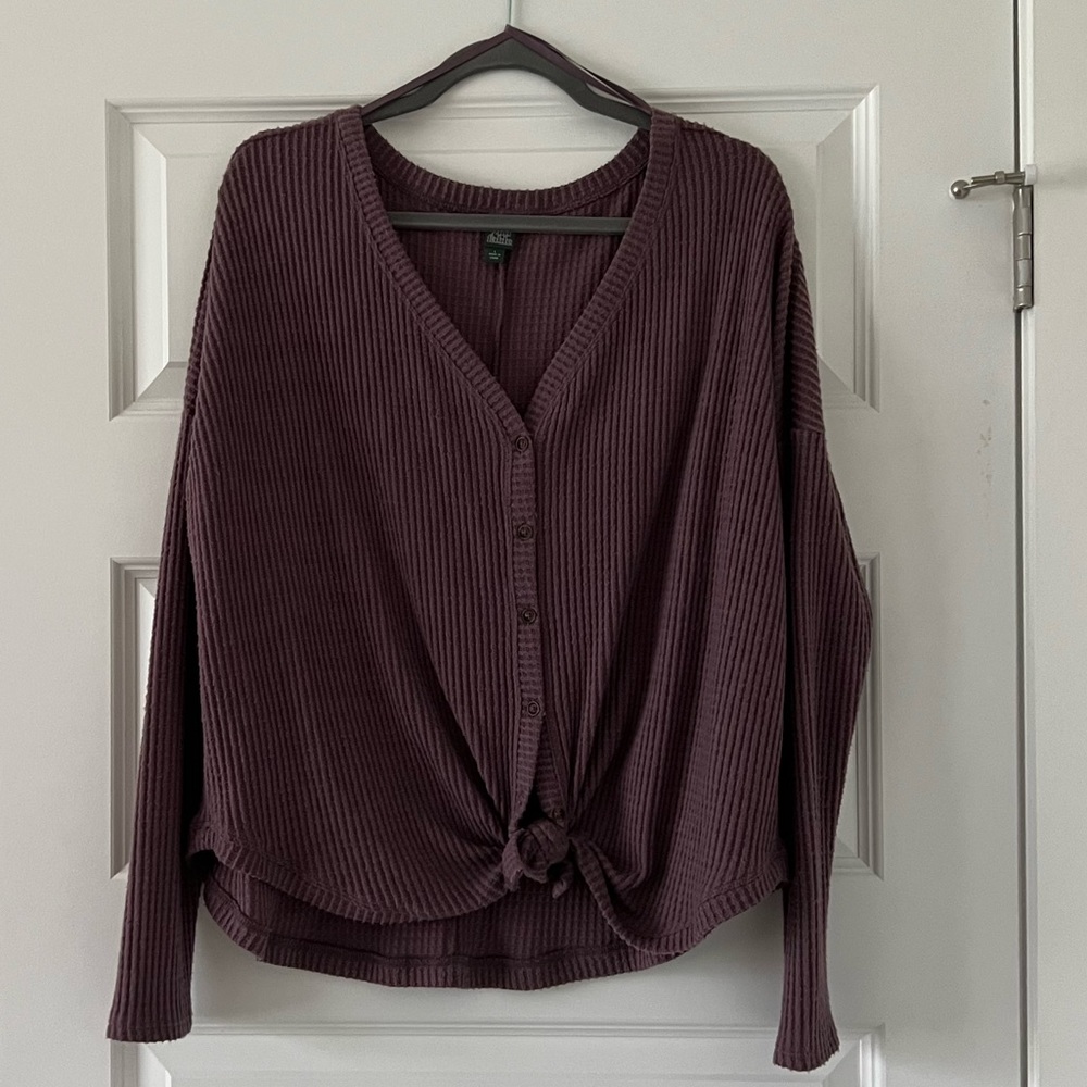 Purple Tie Top